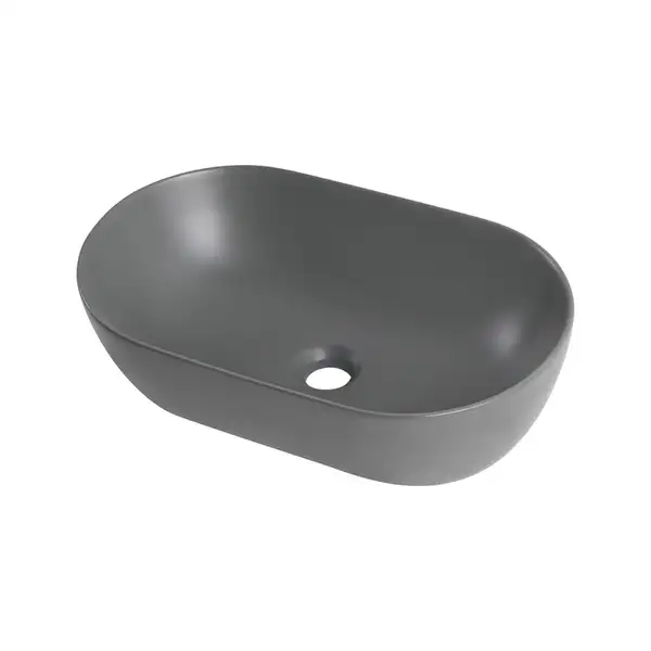 MIXXUS PREMIUM Ellipse-0109 Умывальник накладной 50х30 см, графит (MP6653)