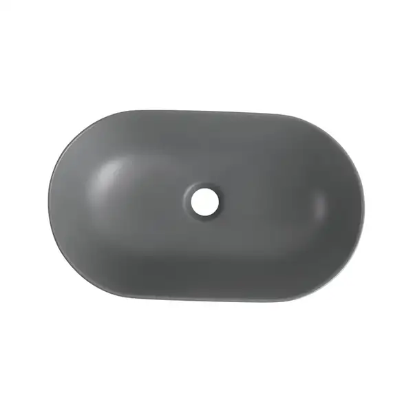 MIXXUS PREMIUM Ellipse-0109 Умывальник накладной 50х30 см, графит (MP6653)