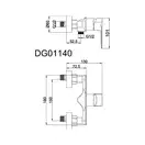 AIM DG01140 Змішувач для душу, хром (DG01140) (DG01140 chrome)