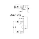 AIM DG01240 змішувач душу, хром (DG01240) (DG01240 chrome)