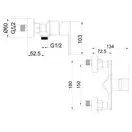 AIM DG06540 Змішувач для душу, сірий (DG06540) (DG06540 gun grey)