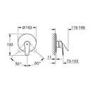 Grohe Eurosmart New Смеситель душа черный (194512433)