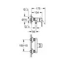 Grohe BauLoop смеситель для душа, хром (23633001)