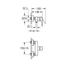 Grohe Start смеситель для душа, чёрный (242082432)