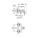 Grohe Eurosmart смеситель для душа, черный (335552433)