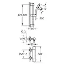Grohe Precision Trend термостат для душа, хром (34237003)