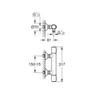 Grohe Grohtherm 500 смеситель душа, чёрный (347932430)