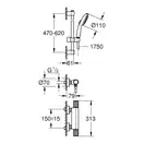 Grohe Grohtherm 1000 Смеситель, Хром (34834001)