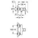 Grohe QuickFix Start смеситель душа, чёрный (CV032138)