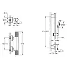 Grohe Precision Feel смеситель душа, хром (ua202908t2)