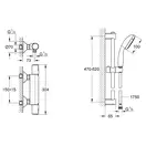 Grohe Precision Start душ, чёрный (ua303908t1)