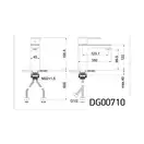 AIM DG00710 Змішувач для раковини, сірий (DG00710) (DG00710 gun grey)