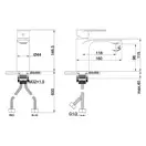 AIM DG01210 Змішувач раковини, сірий (DG01210) (DG01210 gun grey)