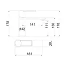 AIM Змішувач для раковини, чорний (DG06510-1) (DG06510-1 black matte)