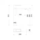 AIM DG06511-1 Змішувач для раковини, чорний (DG06511-1) (DG06511-1 black matte)