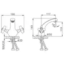 FRAP F1024 смеситель для раковины, хром (F1024)