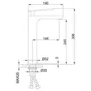 FRAP F1052-56 смеситель для раковины, хром (F1052-56)