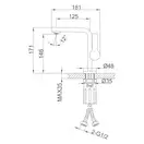 FRAP F1088-3 смеситель для раковины, золото (F1088-3)