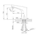 FRAP F513 смеситель для раковины, хром (F513)