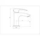 GAPPO G1007 смеситель для раковины, хром (G1007)