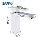 GAPPO G1017-8 Смеситель для раковины, хром (G1017-8)