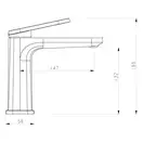 GAPPO G1027 смеситель для раковины, хром (G1027)