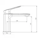 GAPPO G1028-9 смеситель раковины, хром (G1028-9)