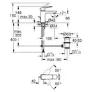Grohe Cubeo смеситель для раковины, чёрный (1016942430)