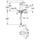 Grohe Cubeo смеситель для раковины, чёрный (1017552430)