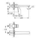 Grohe Cubeo смеситель раковины, Хром (1017890000)