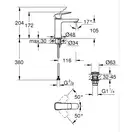 Grohe Dice смеситель для раковины, хром (1018330000)