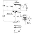 Grohe Start для раковины, чёрный матовый (237462432)