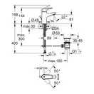 Grohe Start Flow смеситель для раковины, хром (23809000)
