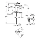 Grohe BauLoop смеситель для раковины, хром (23886001)
