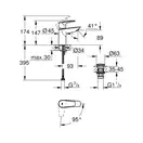 Grohe StartEdge смеситель раковины, хром (23900001)