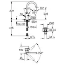 Grohe Eurosmart смеситель раковины, хром (23933001)