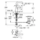 Grohe Essence смеситель для раковины, хром (24174001)