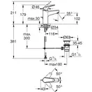 Grohe Euroeco смеситель, хром (24265001)