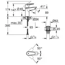 Grohe QuickFix Start Edge смеситель, хром (CV031932)