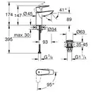 Grohe QuickFix StartEdge смеситель, хром (CV034348)