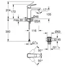 Grohe QuickFix Dice Смеситель, Хром (CV036187)