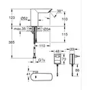 Grohe Bau Cosmopolitan E смеситель, хром (CV036267)