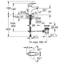 Grohe 23809000 Смеситель раковины, хром (CV036291)