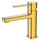 Invena Glamour смеситель для раковины, золото (BU-02-009)