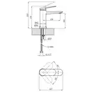 Kroner Element Смеситель раковины, Хром (CV035939)
