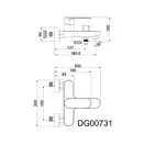 AIM DG00731 Змішувач для ванни, хром (DG00731) (DG00731 chrome)