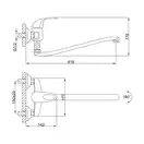 FRAP F2103 змішувач для ванни, хром (F2103)