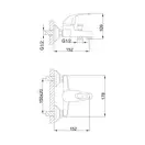 FRAP F3003 Змішувач для ванни, хром (F3003)