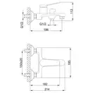 FRAP F3245 змішувач для ванни, хром (F3245)