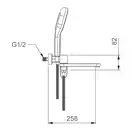 GAPPO G3210-9 змішувач для ванни, гангрей (G3210-9)